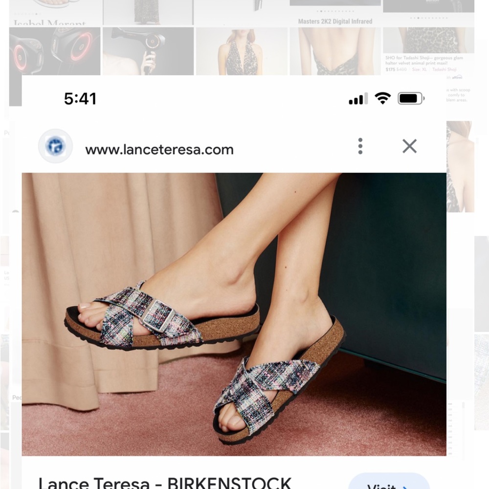Birkenstock vegan plaid Siena boasts size 38